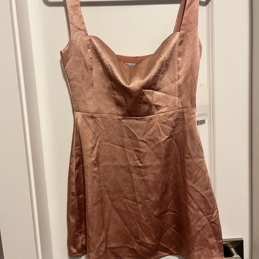 Tobi Sparkling Rose Sleeveless Dress